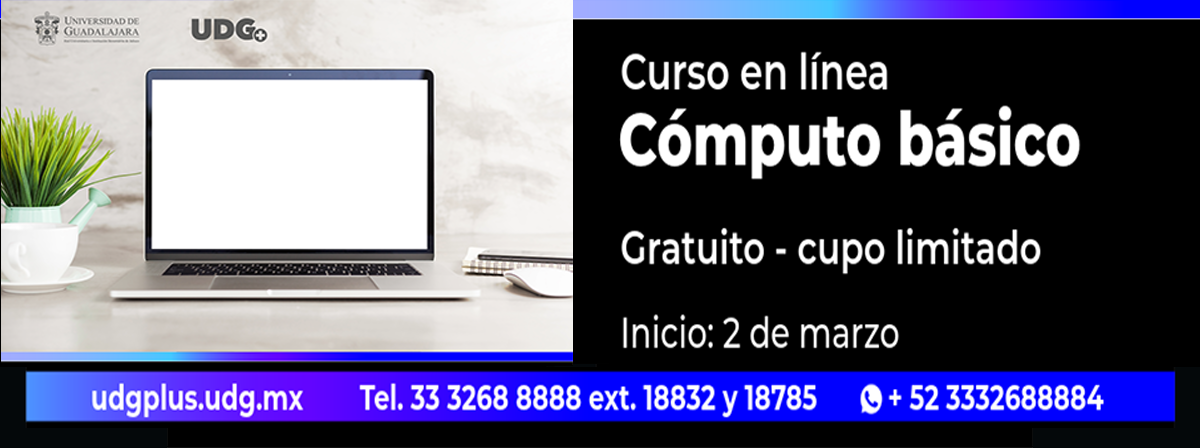 Cartel del Curso en línea: Cómputo básico