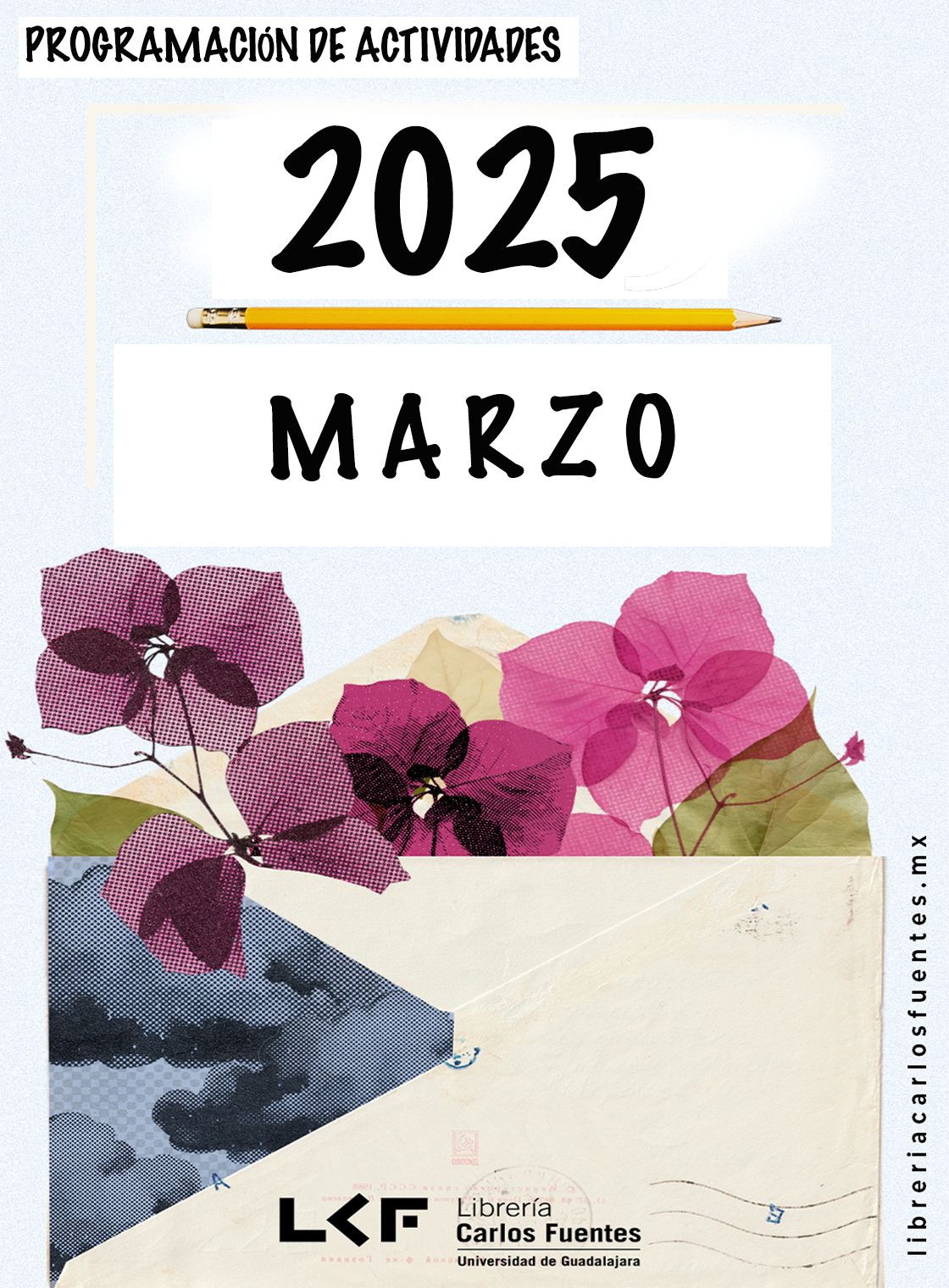 Programación del mes de MARZO de la Librería Carlos Fuentes