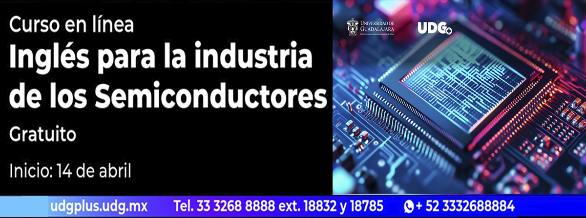 Cartel del Curso en línea: Inglés para la industria de los Semiconductores