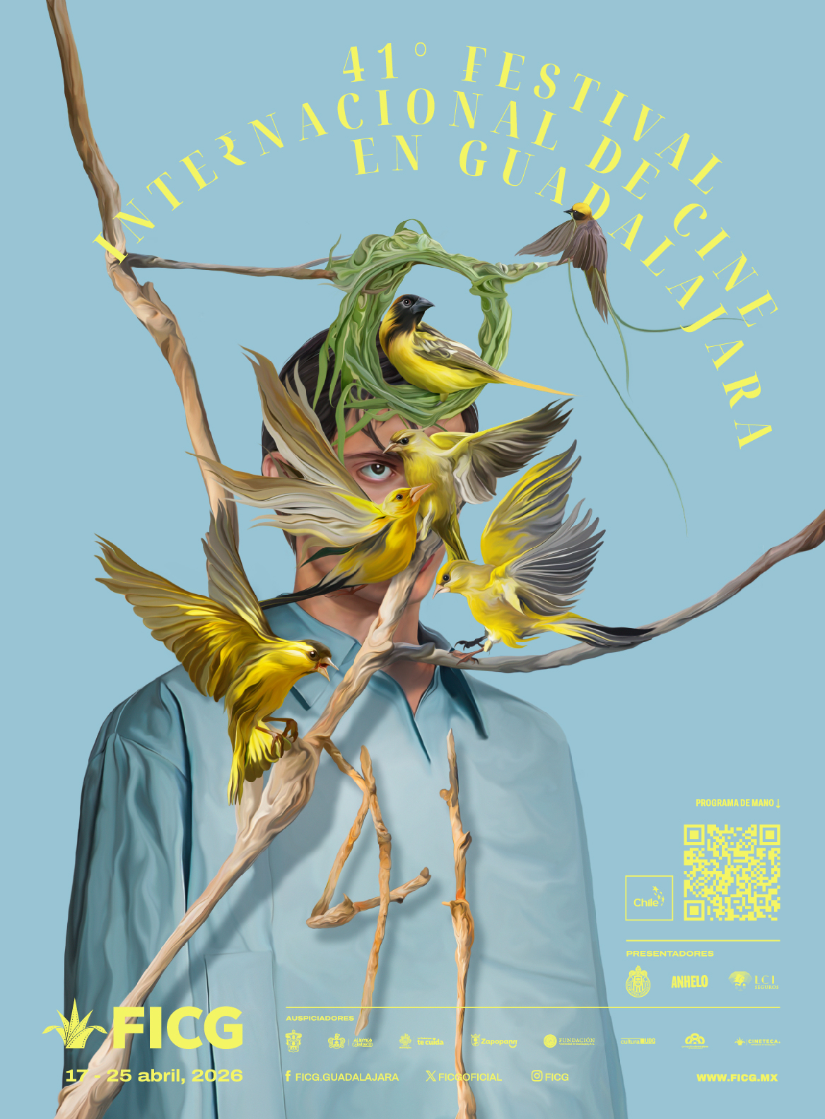 Banner del 41° Festival Internacional de Cine en Guadalajara