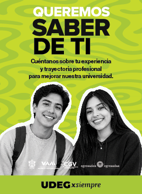 Banner de Queremos saber de ti. Encuesta de seguimiento a egresadas y egresados de los calendarios 2023B, 2024A y 2024B