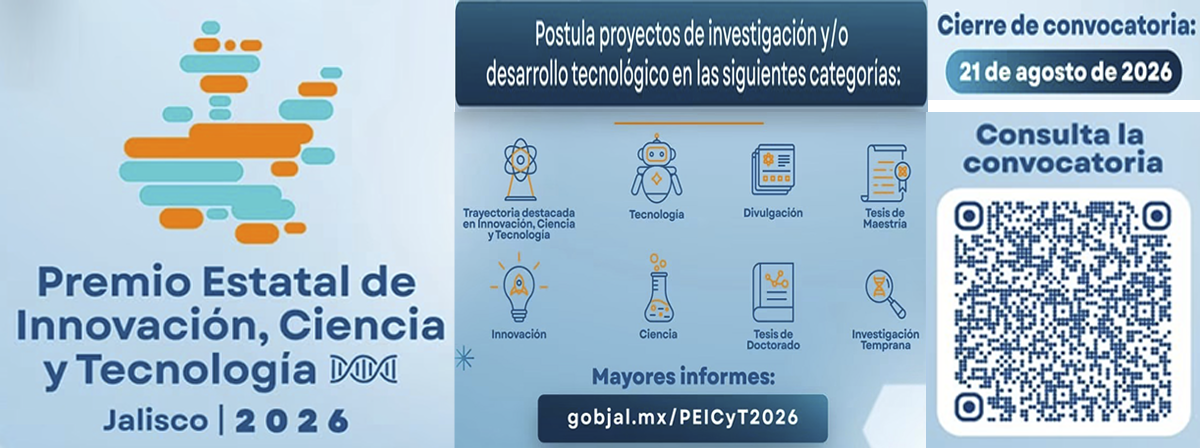 Cartel del Premio Estatal de Innovación, Ciencia y Tecnología, Jalisco 2026