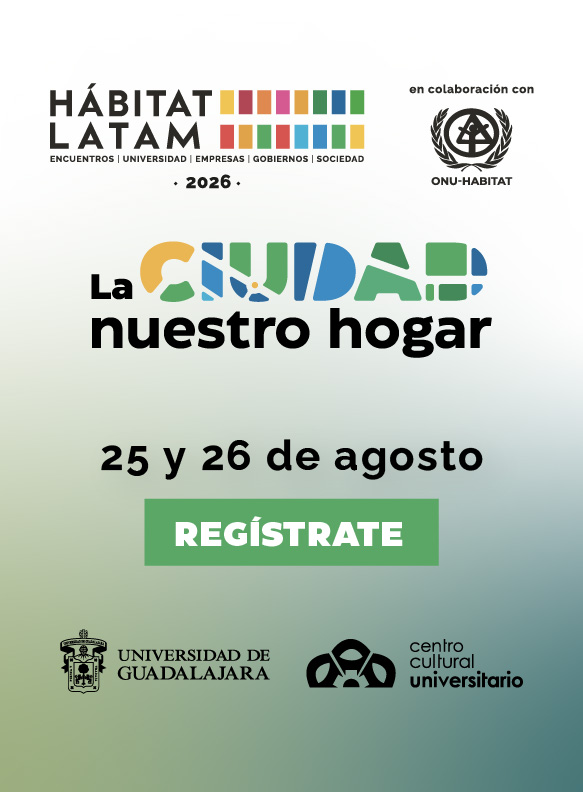 Banner del Hábitat Latam 2026 "La ciudad es nuestro hogar