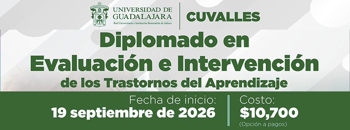 Cartel del Diplomado en Evaluación e Intervención de los Trastornos del Aprendizaje