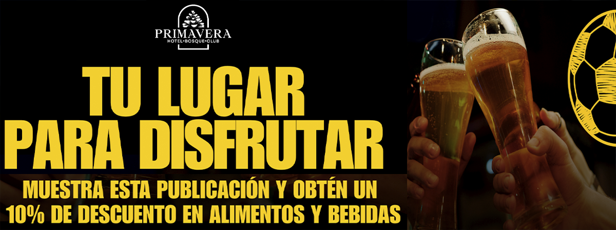 Cartel Hotel Primavera, tu lugar para disfrutar