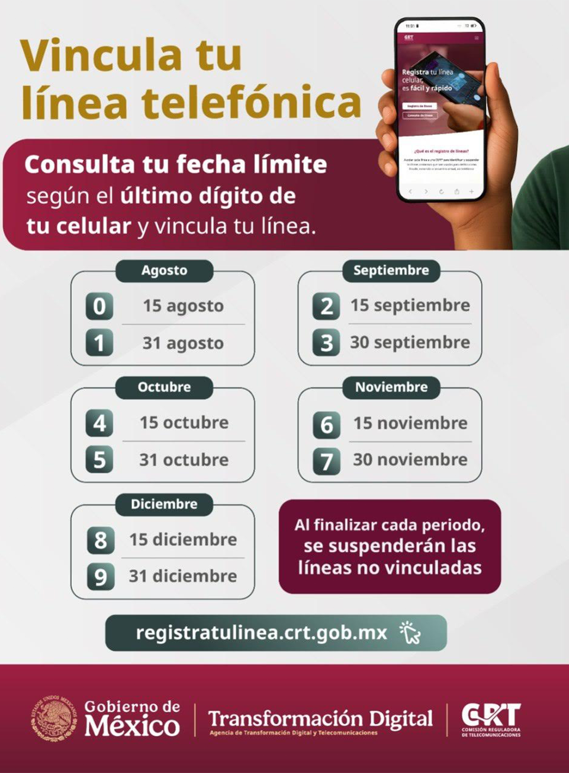 Registra tu línea celular para acabar con el anonimato