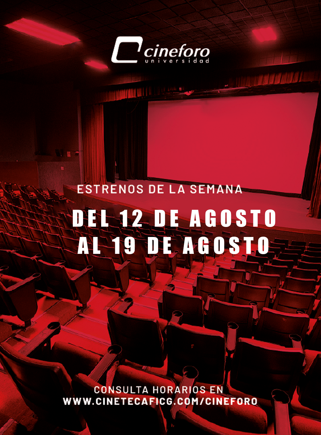 Cartelera del Cineforo Universidad