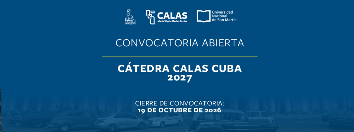Cartel de la Cátedra CALAS Cuba 2027