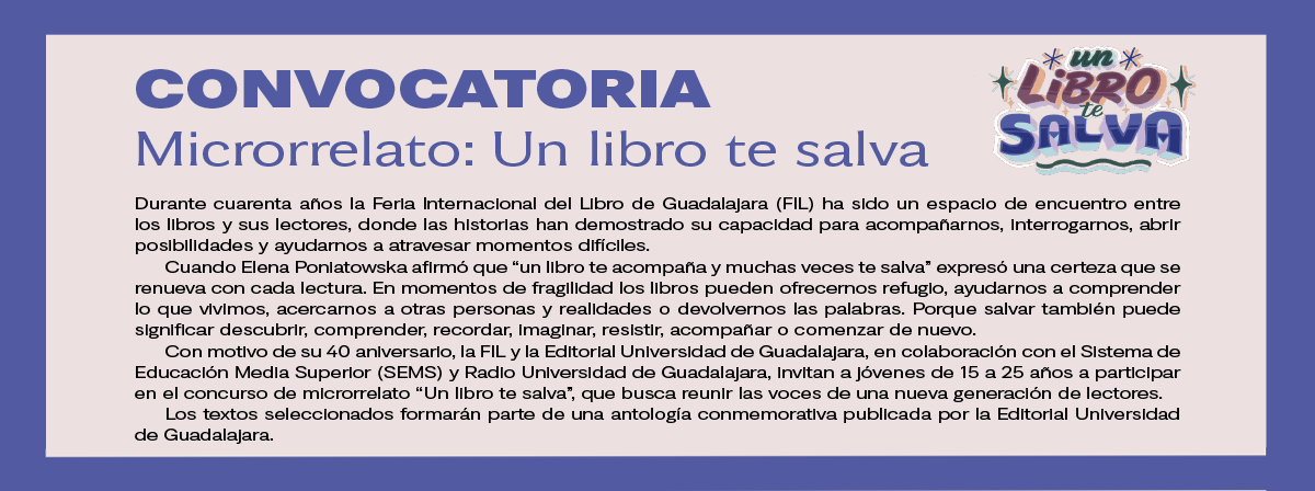 Cartel de la Convocatoria: "Microrrelato: Un libro te salva"