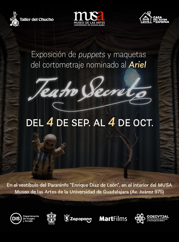 Exposición en MUSA de puppets y maquetas del cortometraje Teatro secreto