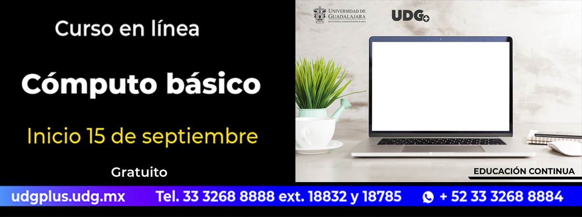 Cartel del Curso en línea: Cómputo básico