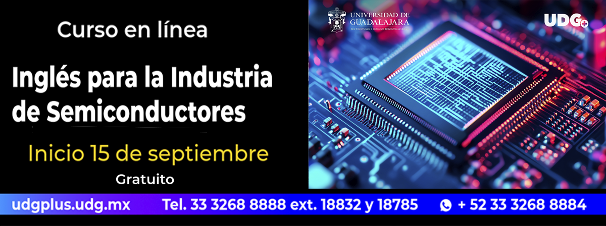 Cartel del Curso en línea: Inglés para la Industria de Semiconductores