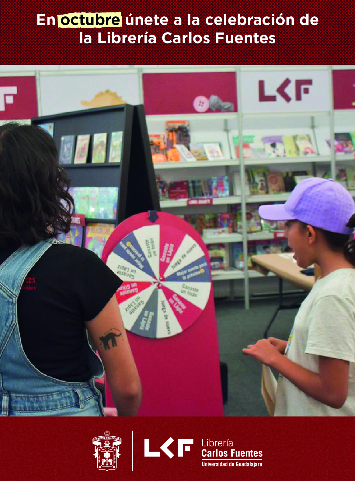 Programación del mes de OCTUBRE de la Librería Carlos Fuentes