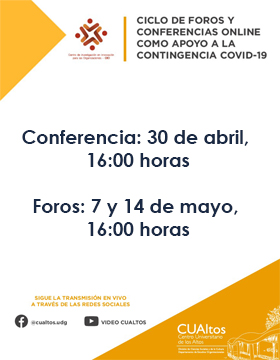 Ciclos de foros y conferencias online como apoyo a la contingencia COVID-19