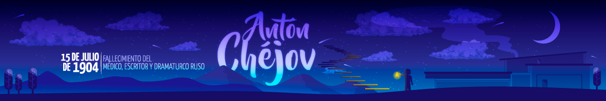 Ilustración del tributo a Antón Chéjov