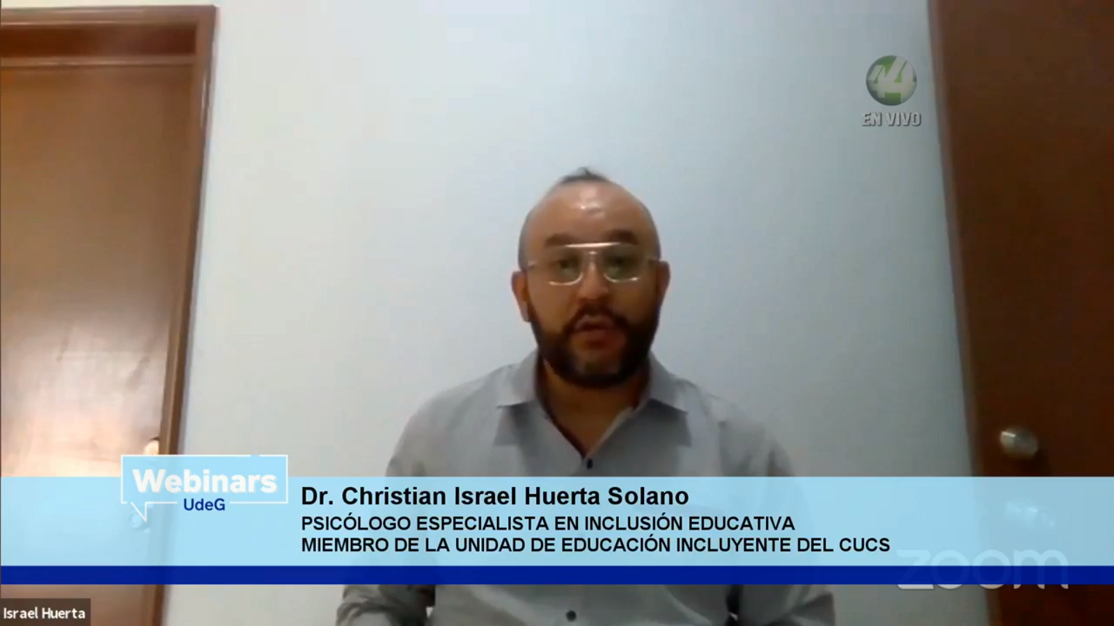El psicólogo, especialista en inclusión educativa y miembro de la Unidad de Educación Incluyente, del Centro Universitario de Ciencias de la Salud (CUCS), doctor Israel Huerta Solano