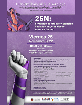 Jornada de reflexión: 25N: Situarnos contra las violencias hacia las mujeres desde América Latina