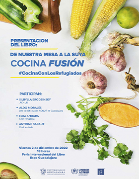 Presentación del libro De nuestra mesa a la suya, Cocina Fusión |  Universidad de Guadalajara