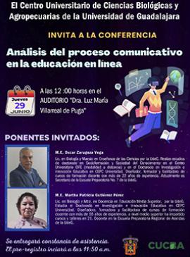 Cartel de la Conferencia: Análisis del proceso comunicativo en la educación en línea