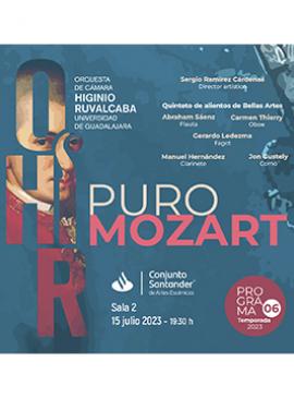 Cartel del Programa 6 de la Orquesta de Cámara Higinio Ruvalcaba: Puro Mozart