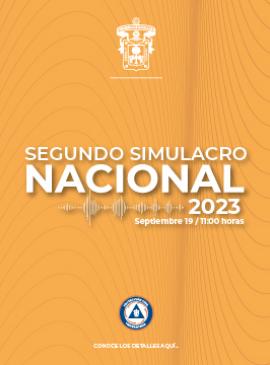 Cartel del Segundo Simulacro Nacional 2023