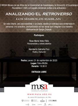 Cartel de la Charla: Analizando El Retroverso, los símbolos hablan Cartel de la Charla: Analizando El Retroverso, los símbolos hablan