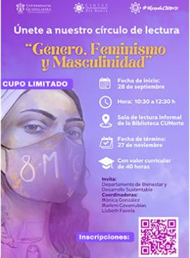 Cartel del Círculo de lectura: Género, feminismos y masculinidad Cartel del Círculo de lectura: Género, feminismos y masculinidad