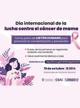 Cartel del Día Internacional de la Lucha contra el Cáncer de Mama