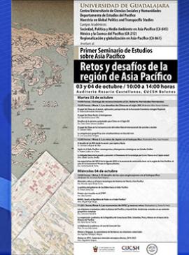 Cartel del Primer Seminario de Estudios sobre Asia Pacífico