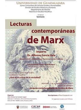 Cartel del Seminario: Lecturas contemporáneas de Marx Cartel del Seminario: Lecturas contemporáneas de Marx