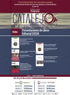 Cartel del Programa Catalejo: “Presentaciones de libros. Editorial CUCSH”