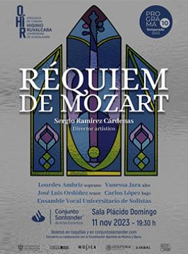 Cartel de la Orquesta de Cámara Higinio Ruvalcaba, programa 10: Réquiem de Mozart