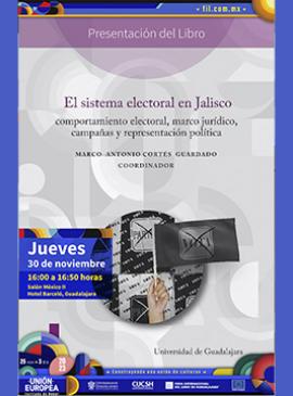 Cartel de la Presentación del libro: El sistema electoral en Jalisco