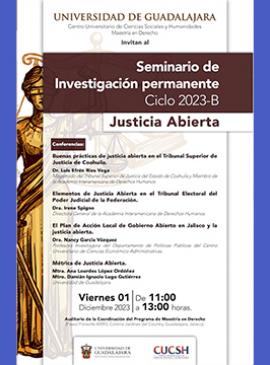 Cartel del Seminario de Investigación Permanente, ciclo 2023-B