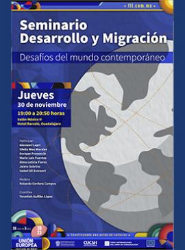 Cartel del Seminario Desarrollo y Migración Cartel del Seminario Desarrollo y Migración