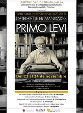 Cartel del Seminario Internacional 2023 la Cátedra de Humanidades Primo Levi