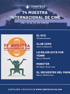 Cartel de la 74 Muestra Internaciónal de Cine de la Cineteca FICG