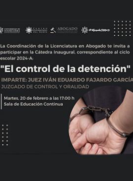 Cartel de la Cátedra inaugural de la Carrera de Abogado, ciclo escolar 2024 Cartel de la Cátedra inaugural de la Carrera de Abogado, ciclo escolar 2024