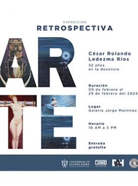 Cartel de la Exposición: Retrospectiva Arte