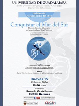 Cartel de la Presentación del libro: Conquistar el Mar del Sur