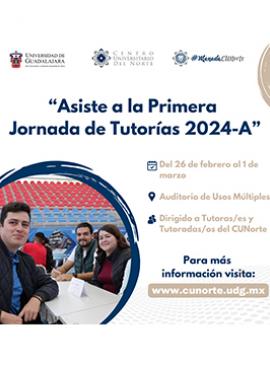 Cartel de la Primera Jornada de Tutorías 2024-A