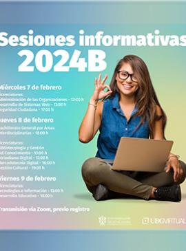 Cartel de las Sesiones informativas UDGVirtual 2024B Cartel de las Sesiones informativas UDGVirtual 2024B