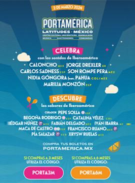 Cartel de PortAmérica Latitudes México Cartel de PortAmérica Latitudes México