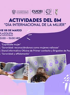 Cartel de las Actividades del 8M en el CUCEI