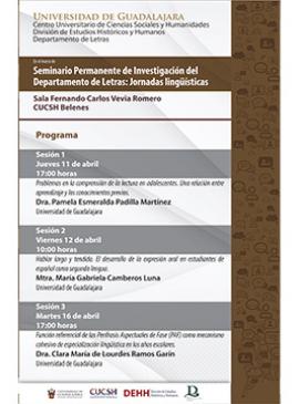 Cartel de las Jornadas lingüísticas Cartel de las Jornadas lingüísticas