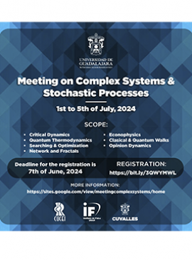 Cartel del Meeting on Complex Systems & Stochastic Processes