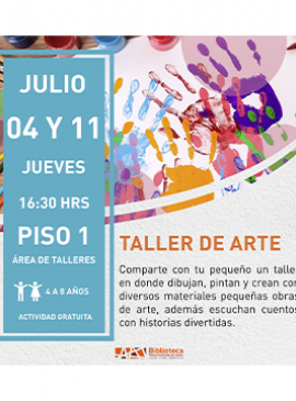 Cartel del Taller de arte