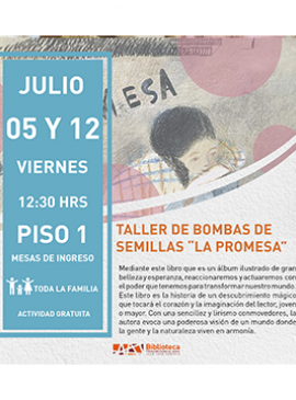 Cartel del Taller de bombas de semillas “La promesa” Cartel del Taller de bombas de semillas “La promesa”
