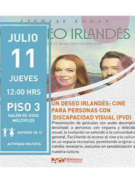 Cartel de Un deseo irlandés: Cine para personas con discapacidad visual (PDV)