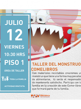 Cartel del Taller del monstruo comelibros